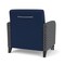 Lesro Siena Wide Guest Chair w/ Front Casters, Black Legs, MD Ink Back, MD Ink Seat, RS Echo Panels SN1201 - alternate 2